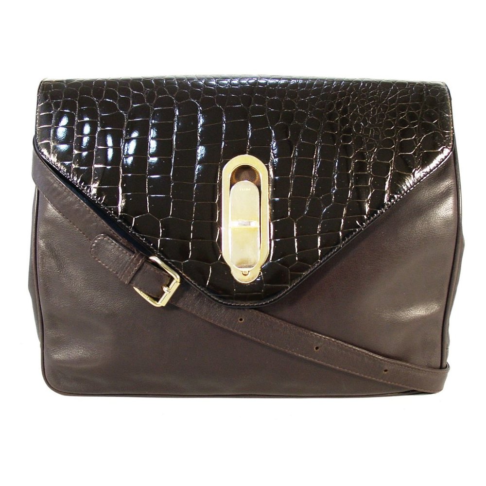 FENDI Vintage Envelope Document Messenger Bag